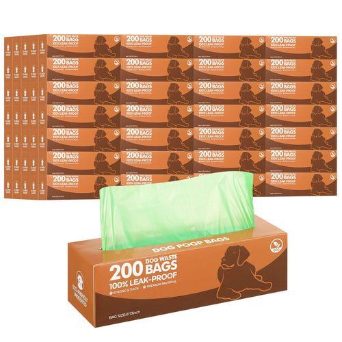 50 Rollos de Bolsas para Desechos de Perros, 10000 Bolsas, Bolsas de Basura para Perros a Prueba de Fugas, Bolsas Gruesas de Plástico para Excremento de Perro, para Uso en Casa, Parque, Viaje al Aire Libre, Suministros para Mascotas (Verde Oscuro)