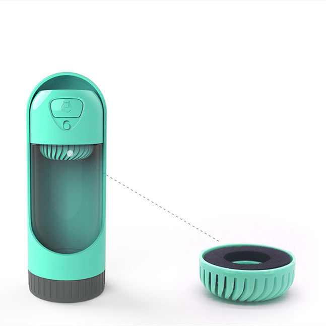 Dispensador Portátil de Agua para Mascotas con Filtro y Vaso