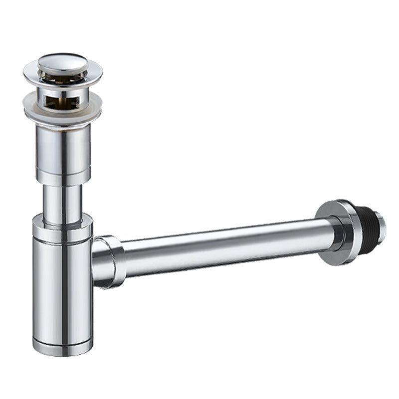 Tubo de Drenaje Antiodor para Lavabo de Baño con Núcleo de Cobre