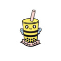 Guarda-agujas Magnético de Esmalte Boba Tea Bee