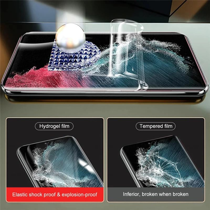 Protector de Pantalla de Cristal Templado Lente Hidrogel Para Samsung S23 S22 Ultra Plus USA