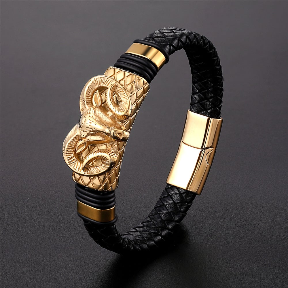 Pulsera Trenzada de Acero Inoxidable Constelación para Hombres