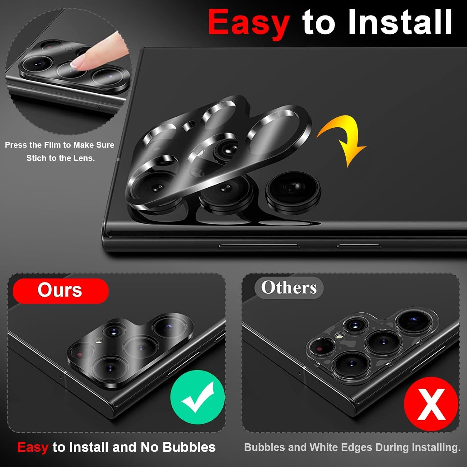 Protector de Pantalla de Cristal Templado Lente Hidrogel Para Samsung S23 S22 Ultra Plus USA
