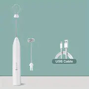 Espumador de Leche Eléctrico Portátil Recargable con 2 Batidores