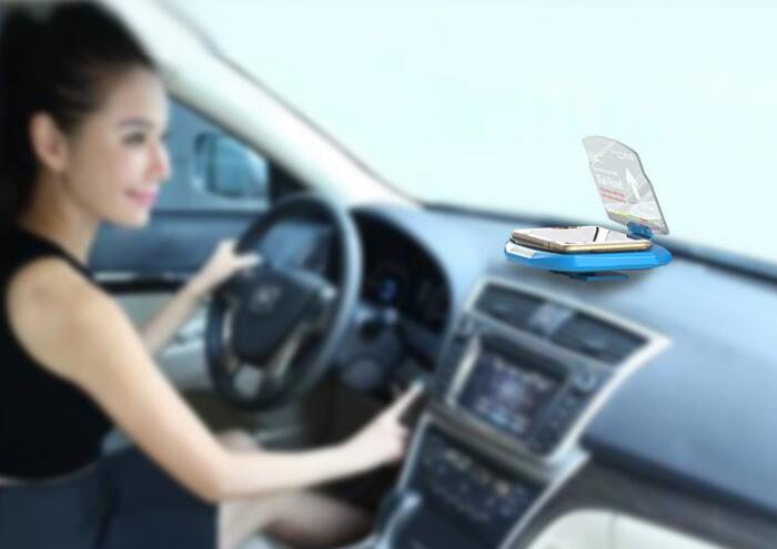 Soporte para la Visualización en el Parabrisas del Coche para Navegación Móvil